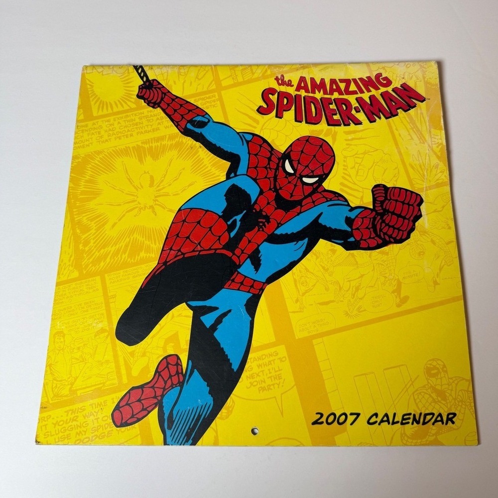 The Amazing‎ Spider Man 2007 Calendar Marvel Comics Wall Art UNUSED